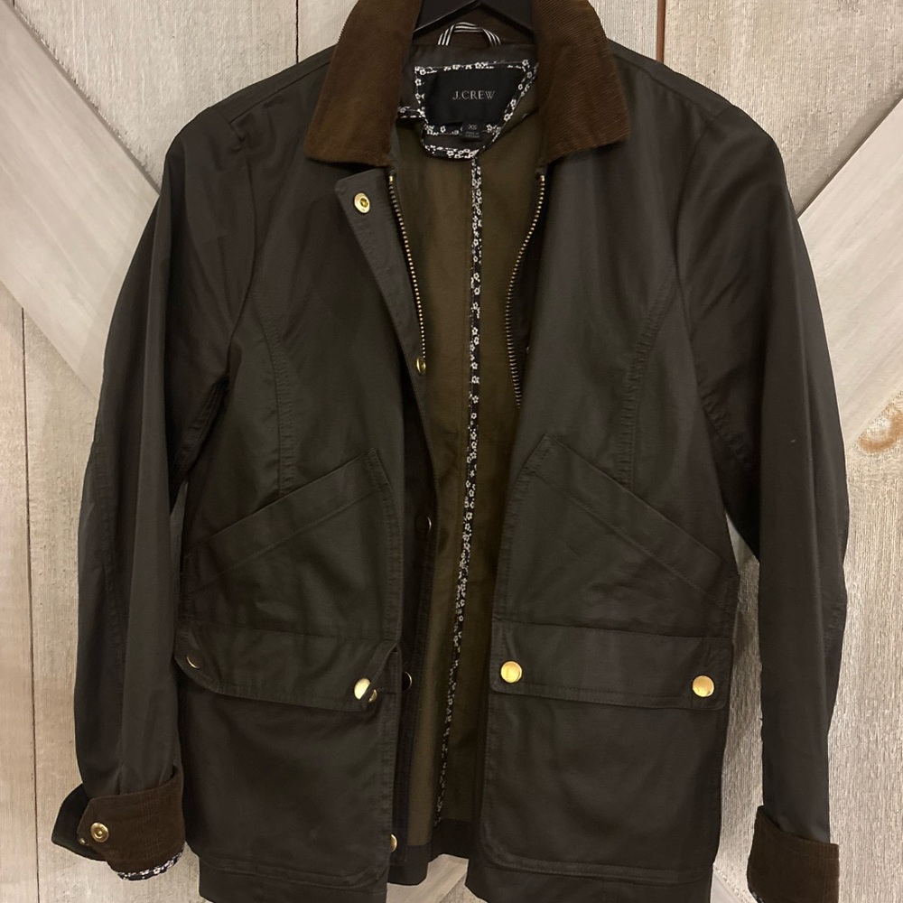 J. Crew Women's Dark Brown Military Jacket